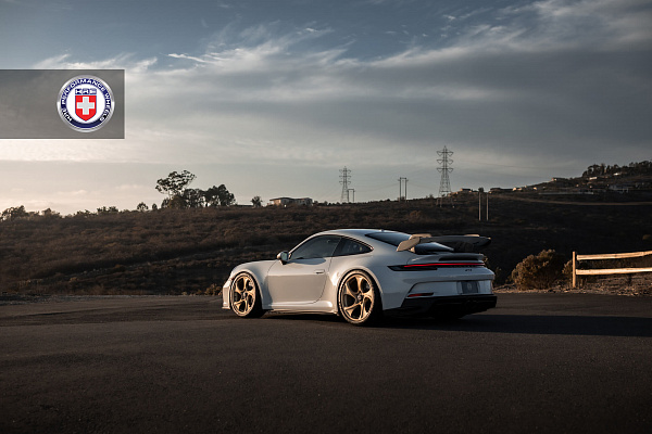 Фото дисков HRE 522M Сатиновое золото на Porsche 911 VIII