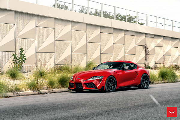 Фото дисков Vossen HF-5 Черный сатин на Toyota Supra A90