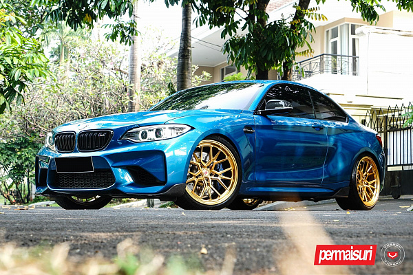 Фото дисков Vossen ML-X3 Глянцевое золото на BMW 2/M2 (F22/F87)
