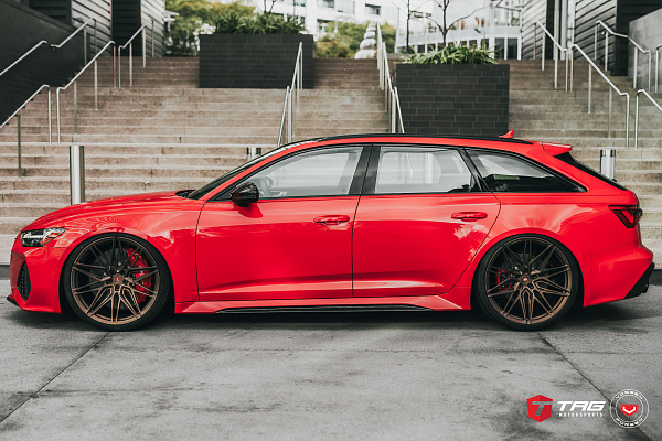 Фото дисков Vossen EVO-5R Сатиновая бронза на Audi A/RS 6 (C8)