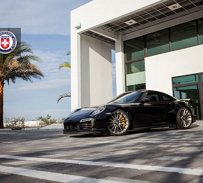 Фото дисков HRE P103 на Porsche 911 VII