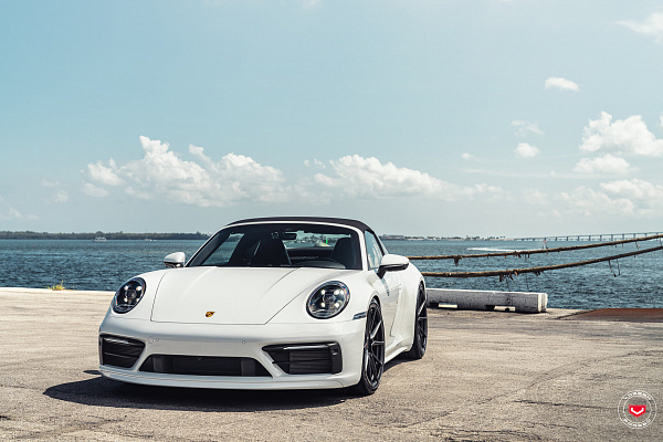 Фото дисков Vossen EVO-2 Черный сатин на Porsche 911 VIII