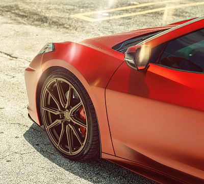 Фото дисков Vossen HF-3 на Chevrolet Corvette C8