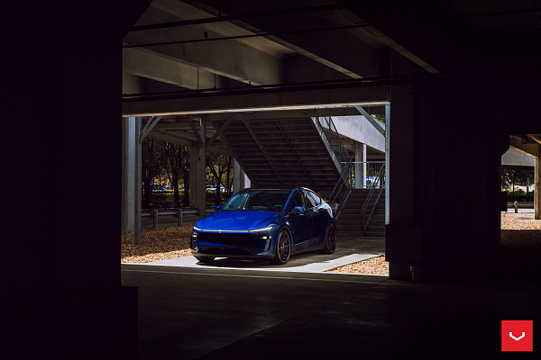 Фото дисков Vossen HFX-2 (5-Lug) Черный сатин на Tesla Model Y