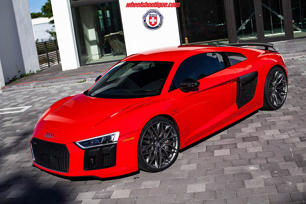 Фото дисков HRE P200 Сатиновый графит на Audi R8 (4S)