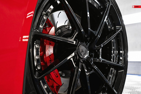 Фото дисков Anrky AN23 Черный глянец на Chevrolet Corvette C7