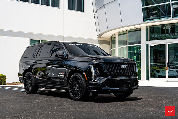 Фото дисков Vossen HF-8 Черный глянец на Cadillac Escalade V