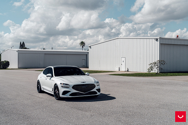 Фото дисков Vossen HF-5 Черный глянец на Genesis G70