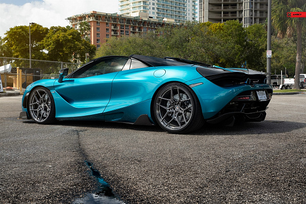 Фото дисков Anrky S1-X4 Глянцевый темный лак на McLaren 720S