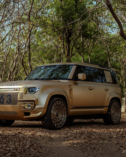 Фото дисков LC3-12 Глянцевая шампань на Land Rover Defender II