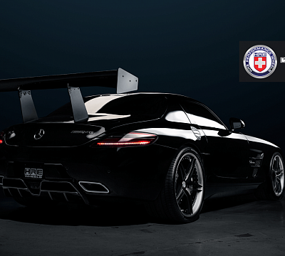 Фото дисков HRE S107 на Mercedes-Benz SLS AMG