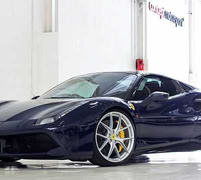 Фото дисков HRE P101 на Ferrari 488