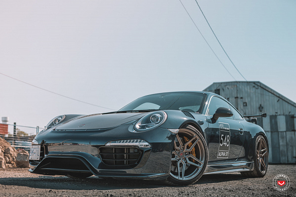 Фото дисков Vossen M-X1 Сатиновая шампань на Porsche 911 VII