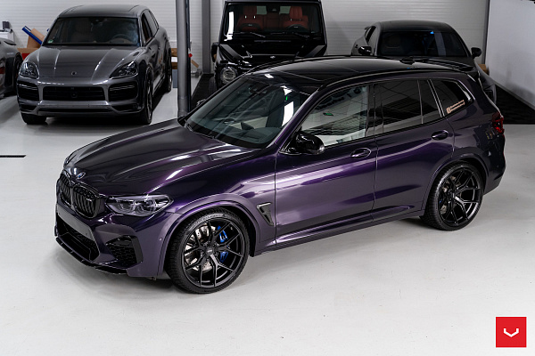 Фото дисков Vossen HF-5 Черный сатин на BMW X3/X3 M (G01/F97)