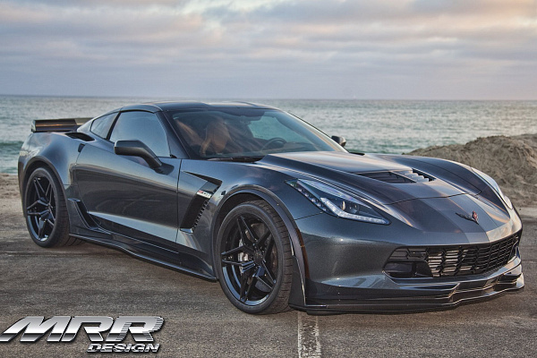 Фото дисков MRR M755 Черный глянец на Chevrolet Corvette C7
