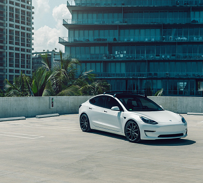 Фото дисков Vossen HF-3 на Tesla Model 3