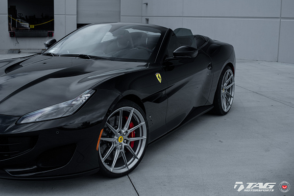 Фото дисков NOVITEC NF8 Серебро на Ferrari Portofino
