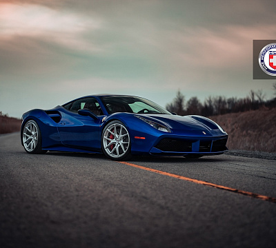 Фото дисков HRE P101 на Ferrari 488