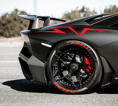 Фото дисков Brixton Forged PF5 на Lamborghini Aventador