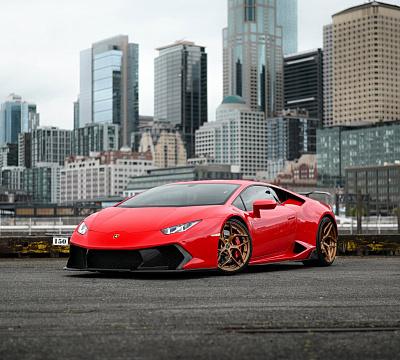 Фото дисков Brixton Forged PF5 на Lamborghini Huracan