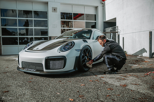 Фото дисков Brixton Forged CM5-R Черный матовый на Porsche 911 VII