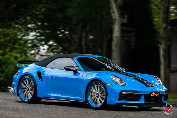 Фото дисков Vossen M-X4T (3-Piece) Глянцевый тонированный лак на Porsche 911 VIII
