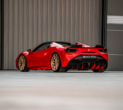 Фото дисков Brixton Forged CM6-R на Ferrari 488