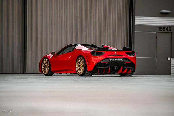 Фото дисков Brixton Forged CM6-R Глянцевая медь на Ferrari 488