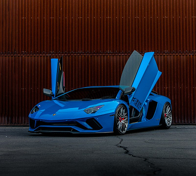Фото дисков Brixton Forged VL4 на Lamborghini Aventador