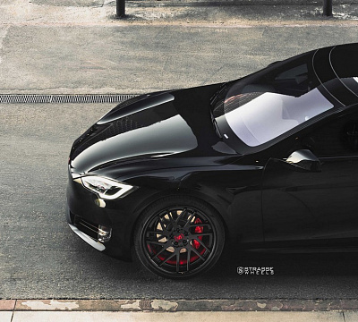 Фото дисков Strasse Wheels SM7T Deep Concave на Tesla Model S