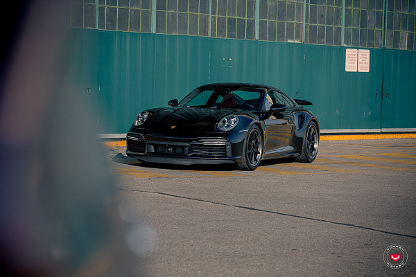 Фото дисков Vossen EVO-2R (3-Piece) Черный сатин на Porsche 911 VIII