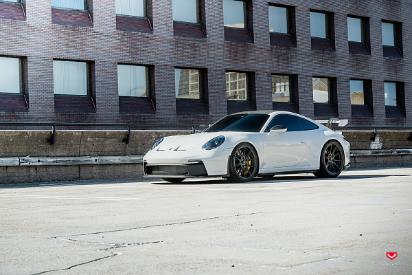 Фото дисков Vossen EVO-2 Черный сатин на Porsche 911 VIII