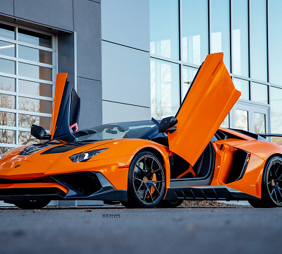 Фото дисков Strasse Wheels SM5R Deep Concave Monoblock на Lamborghini Aventador