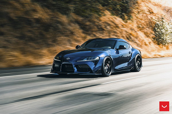 Фото дисков Vossen HF-5 Черный сатин на Toyota Supra A90