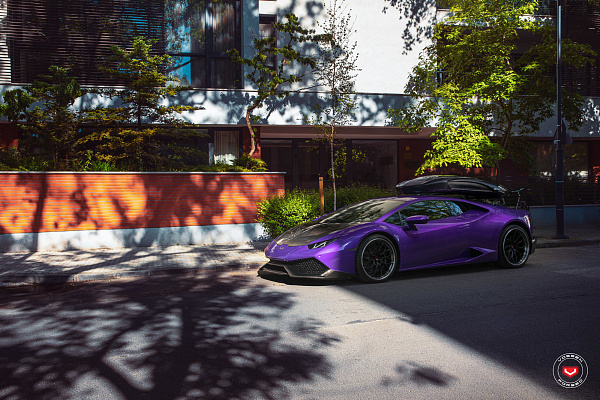Фото дисков Vossen S17-01 (3-Piece) Черный сатин на Lamborghini Huracan