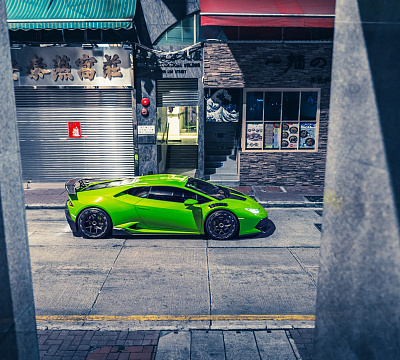 Фото дисков Brixton Forged PF7 Aerotech на Lamborghini Huracan