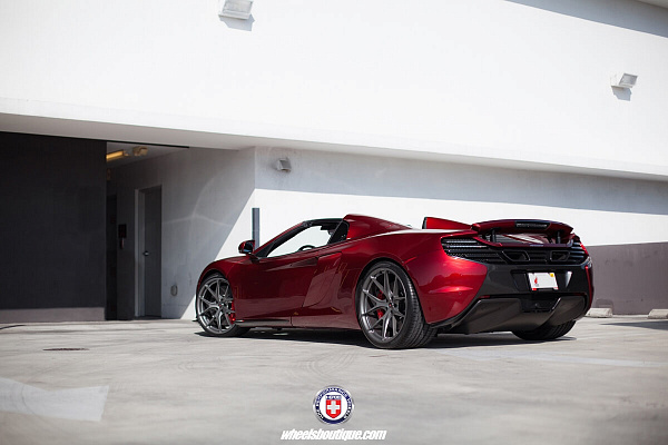 Фото дисков HRE P101 Сатиновый графит на McLaren 650S