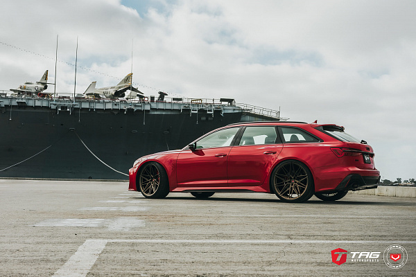 Фото дисков Vossen EVO-5R Сатиновая бронза на Audi A/RS 6 (C8)