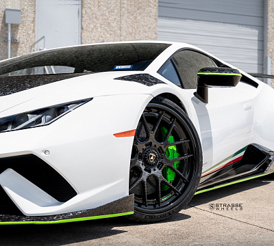 Фото дисков Strasse Wheels SM7 Deep Concave FS на Lamborghini Huracan