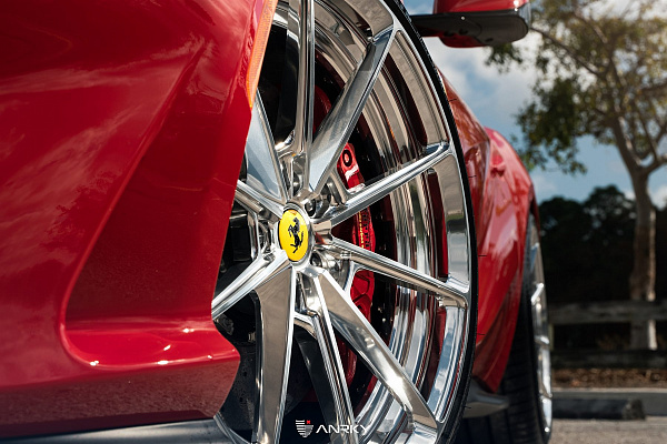 Фото дисков Anrky AN28 Полированный лак на Ferrari 812