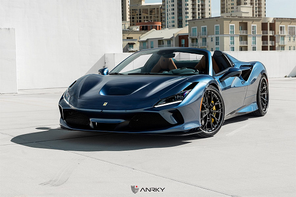 Фото дисков Anrky S3-X5 Черный сатин на Ferrari F8