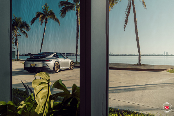 Фото дисков Vossen S21-07 Глянцевая шампань на Porsche 911 VIII