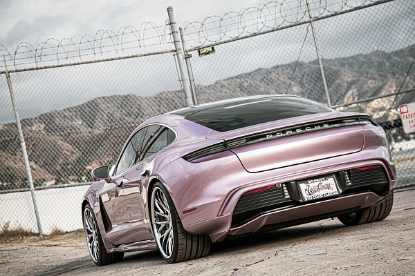 Фото дисков Savini SV83 Полированный лак на Porsche Taycan I