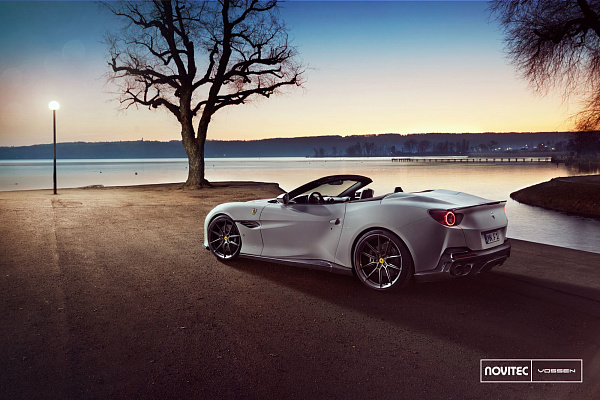 Фото дисков NOVITEC NF8 Глянцевый графит на Ferrari Portofino