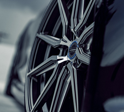 Фото дисков Vossen HF-3 на Tesla Model S