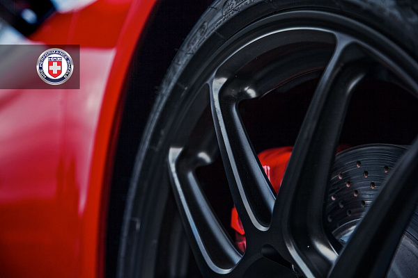 Фото дисков HRE RC104 Черный сатин на Porsche Cayman II