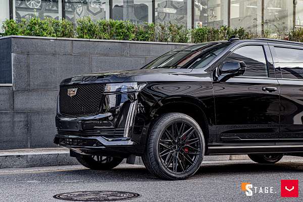Фото дисков Vossen HF6-5 Черный глянец на Cadillac Escalade V