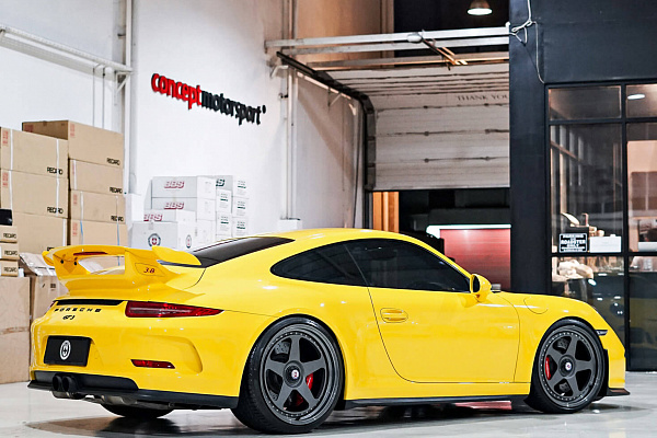 Фото дисков HRE 305 Сатиновый графит на Porsche 911 VII