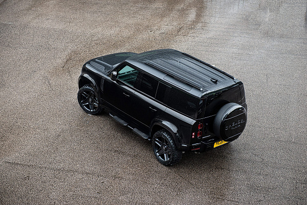 Фото дисков Kahn Mondial Retro RS Черный сатин на Land Rover Defender II
