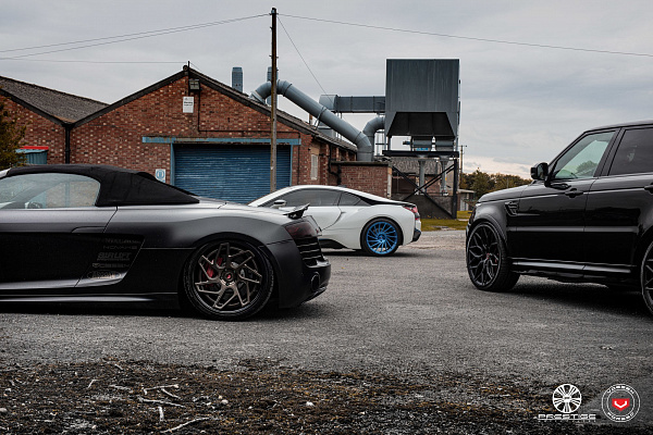 Фото дисков Vossen CG-209T (3-Piece) Сатиновая бронза на Audi R8 (Typ 42)
